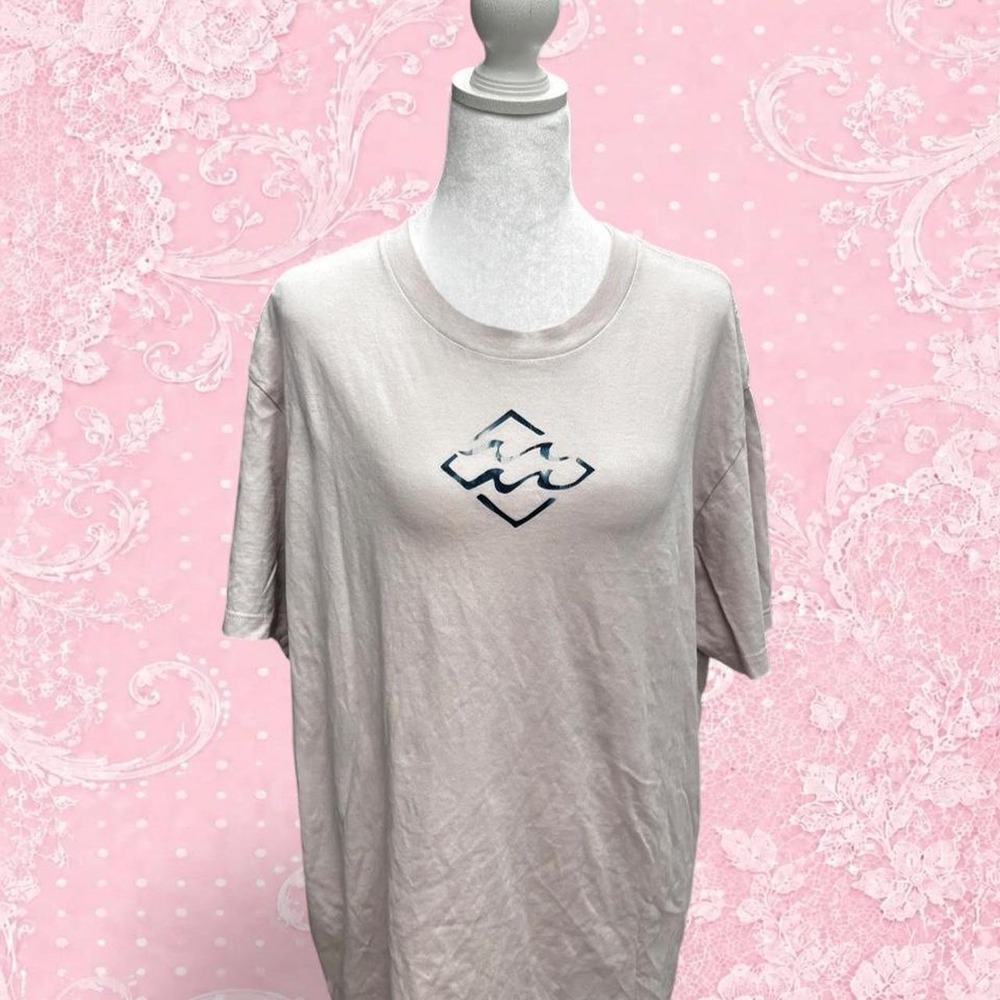 BILLABONG GREY OVERSIZED GRAPHIC TEE